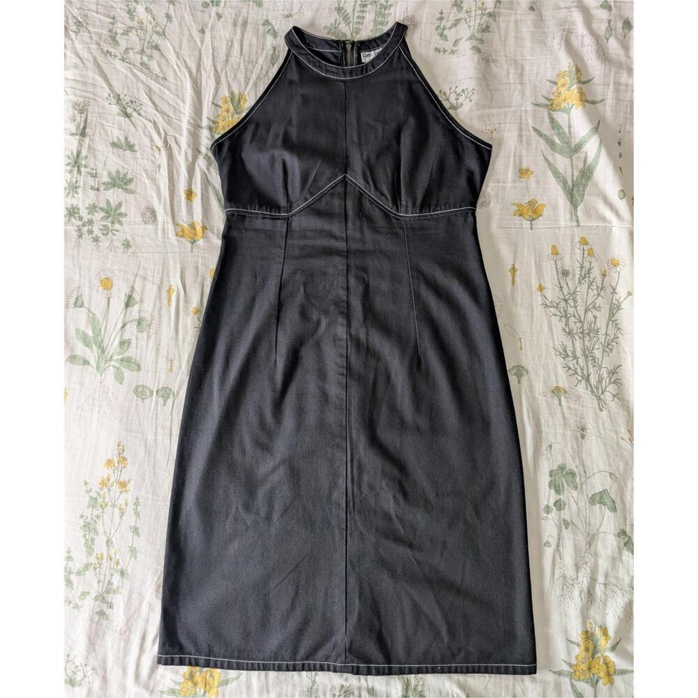 Vintage 1990s/Y2K Bernard Sport Denim Halter Midi